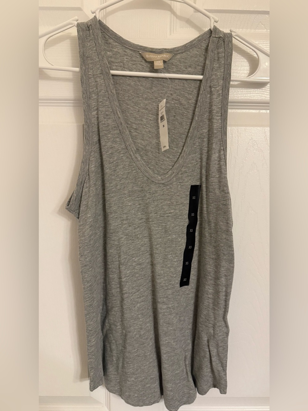 Banana Republic Women's Heather Gray Cotton Tank Top